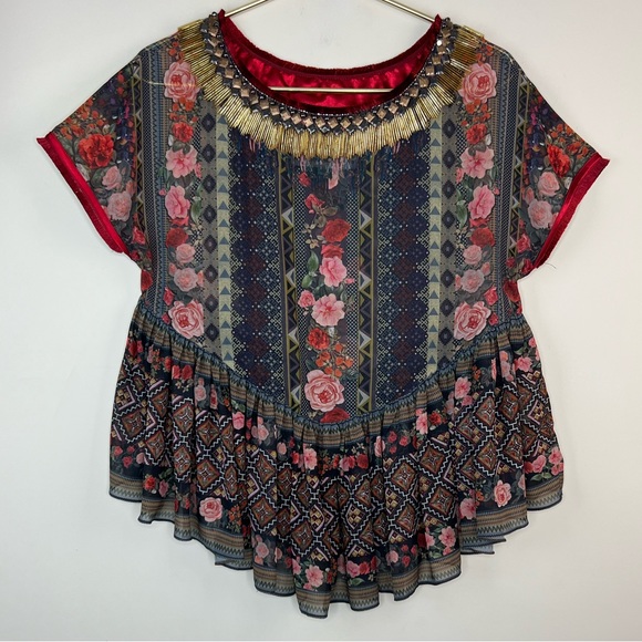 Preeti S Kapoor Sahira Peasant Top, XSP - Picture 2 of 10